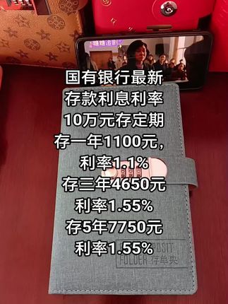 #银行存款#定期存款#利息利率