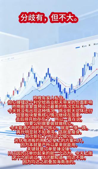 分歧有,但不大。#午盘 #商业航天#再升科技 #上海港湾