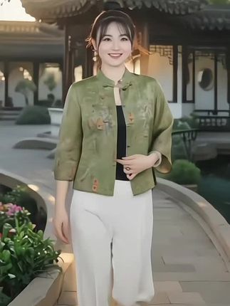 国风双面穿外套#时尚女装#时尚穿搭#穿搭技巧 #秋季穿搭#今日穿搭分享