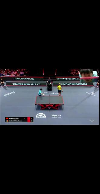 我们小莎是小太阳呀对手也很爱我们莎莎吧#孙颖莎#新加坡大满贯孙颖莎sun