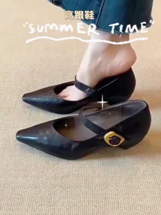 复古高跟鞋单鞋百搭女鞋#哎呦喂你鞋真好看 #好穿不累脚 #复古单鞋#女鞋#好鞋推荐