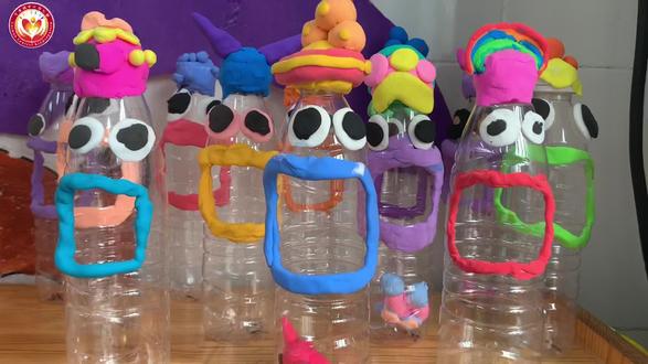 变废为宝——👾“瓶子怪兽”收纳盒