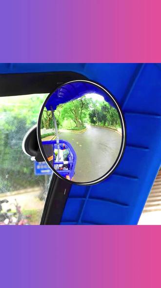【11cm大镜面】吸盘式通用凸面三轮车后视镜镜车摩托车大视野反光镜 #11cm大镜面后视镜 #吸盘式凸面镜 #三轮车摩托车通用 #大视野反光镜 #后视镜配件
