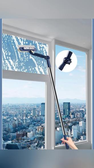 高层窗户难擦?外窗够不到?这个擦窗器让我省事!刮擦一体的很方便 #擦玻璃 #擦窗器 #清洁神器 #擦窗神器