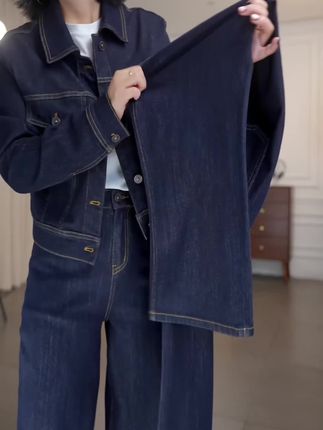 #牛仔裤女#丹宁色牛仔裤 #不掉色牛仔裤#面料柔软舒适