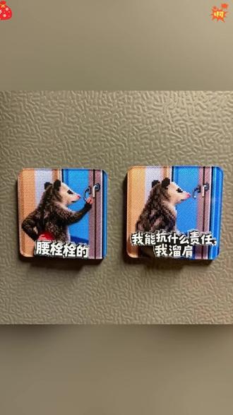 艾特给你买这个摆件的人 #负鼠表情包 #表情包 #负鼠 #打工人的精神状态 #摆件