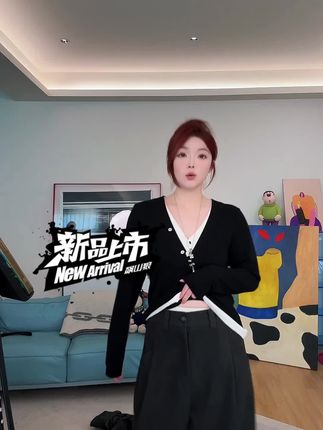 晶咕家微胖定制#爆款热卖中 #今年最流行的毛呢松紧腰阔腿中裤