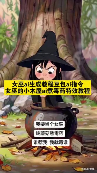 女巫制作魔药ai生成教程 豆包女巫煮魔药豆包ai指令 女巫的小木屋ai特效教程 女巫ai生成特效 女巫ai生成特效教程 女巫的小木屋生成指令 豆包ai指令女巫的小木屋 女巫ai生成入口 女巫熬汤药ai生成教程 女巫ai美食特效教程 #女巫ai生成教程 #女巫的小木屋 #豆包ai #豆包P图已经nextlevel了 #女巫的小木屋原视频 女巫视频动画怎么做 女巫煮毒药ai生成指令女巫的小木屋ai特效教程 女巫的小木屋豆包Ai指令:绘制一段5秒钟的女巫熬毒药视频:在森林树屋的木屋外,夜晚满月照亮窗外昏暗的树林,一位粉色的小女孩女巫穿着黑色长袍尖顶帽,正弯腰搅拌冒紫色烟雾的魔法大锅(锅下烧着木柴)。屋内摆满细节道具:架子上是彩色玻璃瓶、药罐、挂着的干草药;地面有骷髅头、旧扫帚、南瓜、陶罐;窗户边有蝙蝠飞过,暖橙粉的屋内灯光和夜晚冷色调形成对比,整体是温馨又带点神秘诡异的童话暗黑感,画面细节丰富、色彩复古柔和