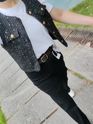 #小个子穿搭#早秋穿搭#小个子牛仔裤#牛仔直筒裤