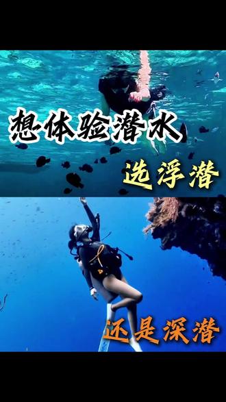 想体验潜水,到底选浮潜还是深潜? #深海麒麟 #潜水考证 #潜水 #马来西亚 #仙本那潜店