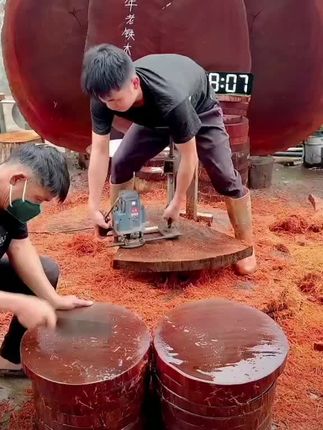 正宗铁木砧板实木切菜板抗菌防霉家用案板加厚菜墩圆形粘刀板商用