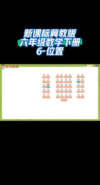 新课标冀教版六年级数学下册(6-位置)#你的互联网学习搭子来了 #陪娃学习 #课件 #同步数学课堂