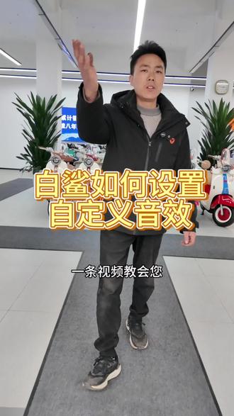 #雅迪冠能白鲨
如何设置
自定义音效