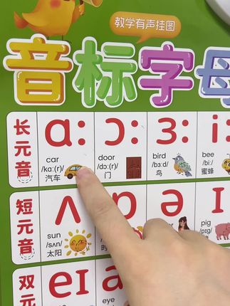 小学生48个英语国际音标发音有声挂图音标学习神器和自然拼读挂图#音标 #英语 #英文
