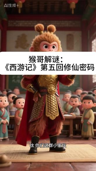 猴哥解谜:《西游记》第五回修仙密码 西游记里的修仙秘密
#西游记解说