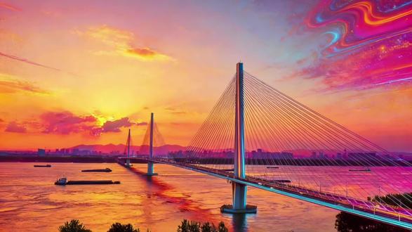 南京江心洲长江大桥#南京#南京江心洲长江大桥#大国建造