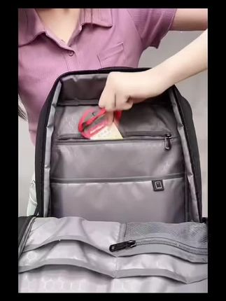 艾奔背包男士双肩包专业商务电脑包旅行包时尚潮流简约大容量上班 #双肩包#好物分享#强烈推荐#好物分享#旅行包