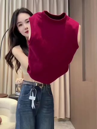 修身百搭显瘦无袖T恤,内搭单穿都巨好看,气质时尚大方#高级感穿搭 #内搭外穿都好看 #百搭显瘦 #内搭外穿都好看 #无袖t恤 @DOU+好生意 @DOU+小助手 @DOU+上热门