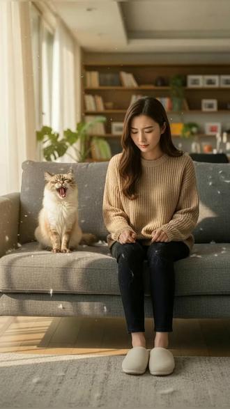 猫咪长毛打结浮毛?船记103这款梳子帮你轻松解决! #萌宠出道计划 #猫咪 #萌宠好物 #好物推荐 #掉毛怪