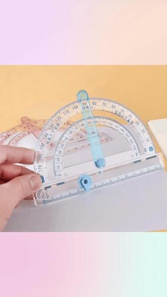 【四合一款】多功能量角器活动角尺演示器小学生直角钝角锐角教具#小学生教具 #量角器 #多功能工具 #学习角知识 #活动角尺