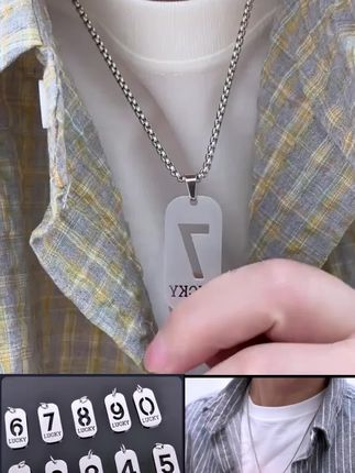 戴上幸运数字 迎接无限可能 #幸运数字 #LUCKY #幸运饰品 #男生配饰 #潮男穿搭