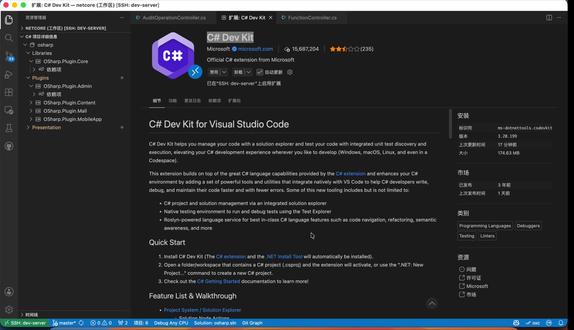 VSCode中C# Dev Kit更换ReSharper #vscode #vscode插件