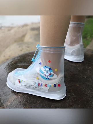 儿童卡通雨鞋套学生小孩防水脚套防沙男女童加厚防滑耐磨拉链鞋套#郝劭文#儿童#雨鞋#卡通#好物推荐🔥