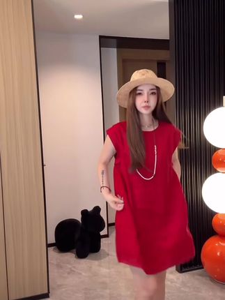 100支亚麻裙连衣裙#爱了爱了 #高级感穿搭 #夏季穿搭