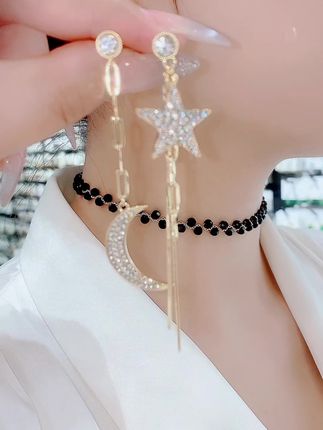 甜美温柔时尚不对称定制轻奢耳环#不对称耳环 #耳环控 #精美饰品
