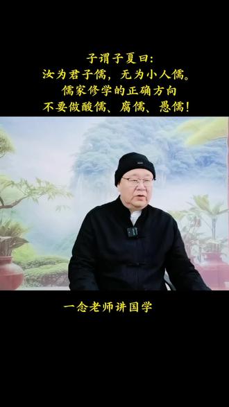 学儒 莫做酸儒、腐儒、愚儒! #论语#子夏#孔子#文化复兴#弘扬中华优秀传统文化