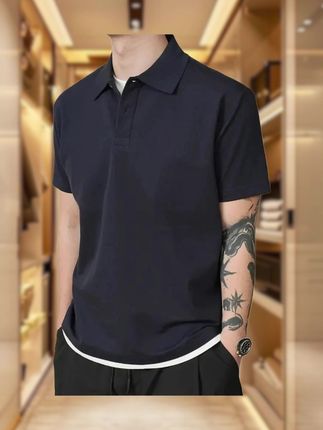 #POLO衫 #夏季POLO衫 #假两件POLO衫 #T恤POLO衫 #男士POLO衫