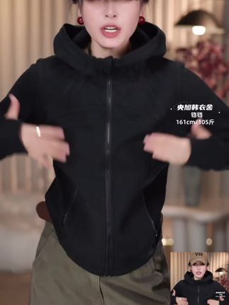 2025新款秋季开衫连帽卫衣女设计感小众纯色简约气质潮流休闲上衣#显瘦显高穿搭 #外套穿搭 #休闲百搭 #春秋新款 #欧韩穿搭
