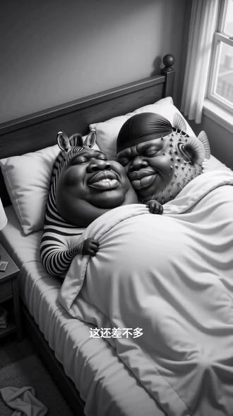 #AI被窝里的温柔博弈 #随变ai随便玩 #发一张照片证明你斑马 有过摩托车 #河豚斑马