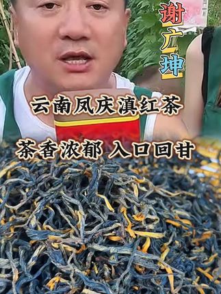 云南凤庆滇红茶 茶香浓郁 入口回甘#谢广坤 #红茶 #滇红茶 #云南凤庆滇红茶