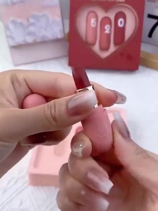 恒芳胶囊丝绒520口红3支套装雾面哑光显白防水防汗不易掉情人 #520口红 #雾面哑光口红 #3支套装
