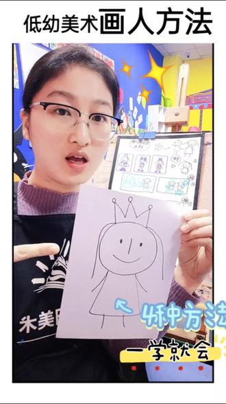 低幼小朋友画人一个样?那就顺势引导吧!小年龄段孩子画人总是一模一样即使教了新画法这是图示期非常正常的表现阶段比起扭转方式更重要的是顺应绘画心理发育教会孩子自由表现要比画的像更重要!#美术#画画#绘画特征#大港红太阳美术 #大港美术