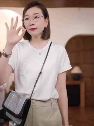 #夏季穿搭 #百搭t恤 【花袋TEE】莱赛尔+棉 夏季休闲圆领短袖T恤