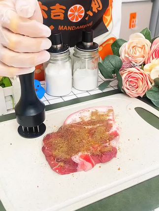 【厨房神器】不锈钢松肉器松肉针厨房锤肉器敲肉锤牛排打肉器嫩肉针#好东西一起分享给大家 #视频同款在橱窗购买。
