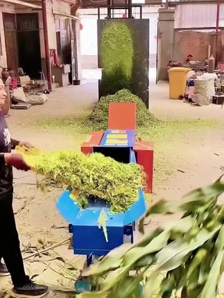 多功能铡草揉丝粉碎一体机,干湿两用电动,家用方便,粉碎拆卸#一机多用省时省力省人工 #养殖场专用 #多功能铡草揉丝粉碎一体机