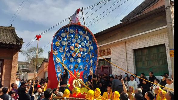 哑柏哑兴村二月二古庙正会,非遗社火、焰光盛况#非遗文化#哑兴社火