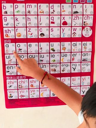 学拼音字母表有声挂图点读发音声母韵母整体认读音节