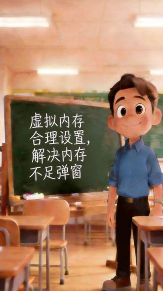 虚拟内存合理设置,解决内存不足弹窗 #家庭网络#电脑故障的排查方法#电脑小技巧#电脑