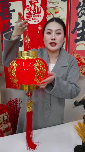 不想组装灯笼的看过来,新中式水晶灯笼 #欢欢喜喜过大年 #灯笼 #挂件 #新年灯笼 #大红灯笼挂起来