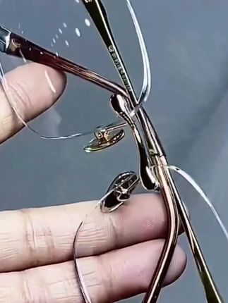 纯天然白水晶石头老花眼镜无框耐刮耐磨时尚清凉养眼护目百搭男款#高颜值眼睛 #老花镜 #眼镜 #好物推荐分享