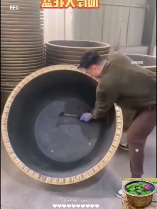 新款圆形大号加厚塑料大花盆庭院阳台果树龙缸盆荷花养鱼树脂盆缸#花盆 #大花盆 #大花盆种树 #龙缸盆 #树脂花盆