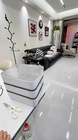 分格衣物收纳盒 衣物专用整理箱衣柜抽屉分格内衣内裤袜子三合一收纳盒#衣物收纳盒 #收纳盒 #衣物收纳