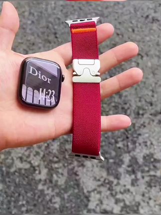 适用苹果手表AppleWatchS11编织弹力透气降落伞尼龙S10/98765表带#iwatch表带 #iwatch #applewatch #表带 #抖音好物