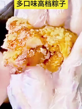 高档10只装风味粽子鲜肉粽蛋黄鲍汁蜜枣多味真空粽#粽子#多口味高档粽子#视频同款
