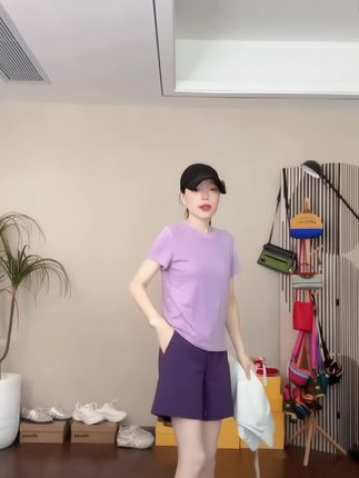运动休闲短袖T恤健身服跑步瑜伽上衣女百搭美式T恤夏款#运动休闲#百搭上衣#夏季穿搭#瑜伽服
