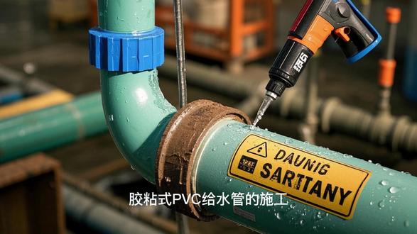 胶粘式PVC给水管的施工注意事项 胶粘连接是PVC给水管施工中最关键的环节之一,连接质量直接关系到整个管道系统的密封性和长期安全性。
核心原则:清洁、涂胶、承插,一步都不能马虎
一、 施工前准备
管材与管件:确认规格、型号匹配,并检查其内部是否清洁,无灰尘、油污或水分。
专用胶粘剂:必须使用PVC给水管专用胶粘剂,其卫生和物理性能需符合标准。切勿使用排水管胶粘剂或劣质胶水。
温度:最佳施工环境温度为 5°C ~ 40°C。温度过低,胶水固化慢,影响强度;温度过高,胶水固化过快,流平性差。
通风:施工现场必须通风良好,避免胶水挥发物聚集,对健康造成危害且利于胶水固化。
湿度:避免在雨天或环境湿度过高时施工,水分会影响胶粘效果。
工具准备:专用切割器、倒角器、干布、毛刷、记号笔。
二、 具体操作步骤与关键要点
步骤1:断管与切口处理
切割:使用专用切割器或细齿锯沿垂直管材轴线的方向平稳切割,确保切口平齐、无毛刺、无裂纹。
倒角:使用倒角器或锉刀在管材端部加工出15°~30°的坡口。这一步至关重要,它能防止插管时刮伤管件内已涂好的胶层。方便管材顺利、均匀地插入管件底部。在坡口与管件承口之间形成良好的胶水积存区,增强密封效果。
步骤2:清洁与干燥
用清洁、干燥的棉布彻底擦拭管材插口端外表面和管件承口内表面的灰尘、油污和水汽。
关键:这是保证胶合效果的生命线。任何杂质或水分都会在胶粘面形成隔离层,导致粘接不牢而漏水。
步骤3:试插与标记
在正式涂胶前,先将管材试插入管件承口,深度约为承口深度的 2/3 ~ 3/4。用记号笔在管材上划出插入深度标记线。这能确保正式插入时位置准确,避免插入过浅或用力过猛导致管件胀裂。
步骤4:涂刷胶粘剂
先涂承口,后涂插口:使用尺寸匹配的毛刷,蘸取适量胶粘剂。
均匀涂刷:在管件承口内壁和管材插口外壁快速、均匀地涂刷一层薄而均匀的胶粘剂。切勿漏涂或涂刷过厚。
动作迅速:涂刷完成后,应在20秒内完成后续的承插操作,以防胶水表面过早固化。
步骤5:承插与调整
对准插入:将管材对准管件承口,沿轴线方向一次性、匀速旋转地插入至标记线位置。旋转角度不宜过大,通常不超过 90°。
旋转的目的:使胶粘剂在接口内分布更均匀,消除气泡。
保持与固化:插入到位后,保持轴向压力 10~30秒,防止回弹。此时,接口处应有一圈连续、均匀的胶珠被挤出。
清除余胶:用布或刮刀立即将接口外部挤出的多余胶粘剂清除干